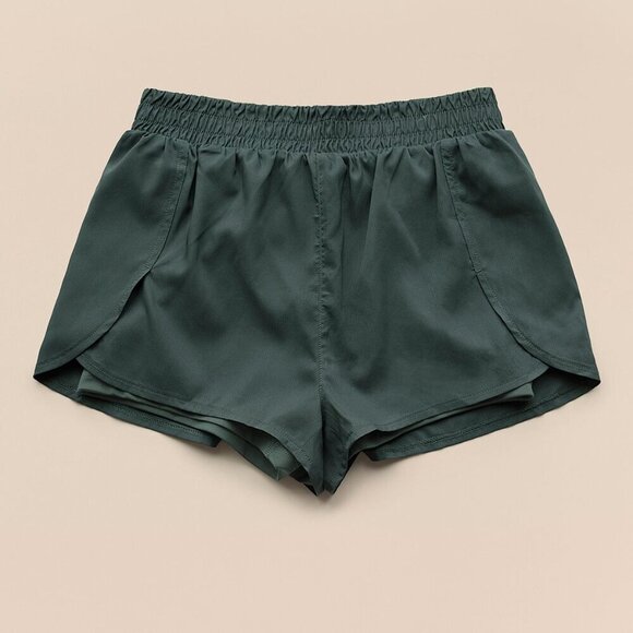 NWT Girlfriend Collective | Trail Shorts in Moss Green - Picture 10 of 12
